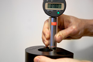 Meter on rubber product